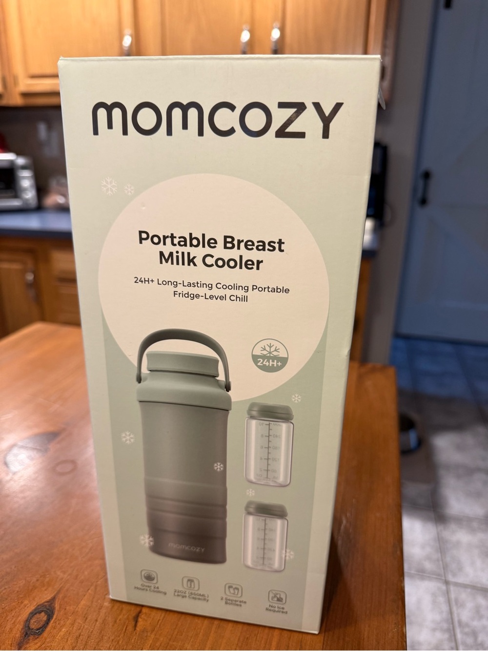 MOMCOZY Portable Breast Milk Cooler - Sage Green